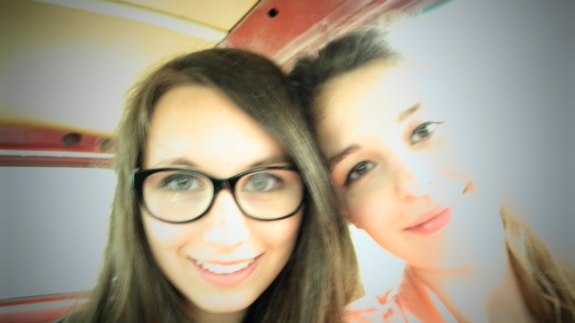 with friend