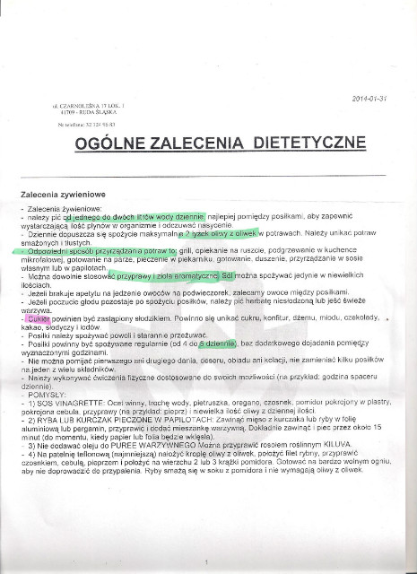 Co na temat diety :)