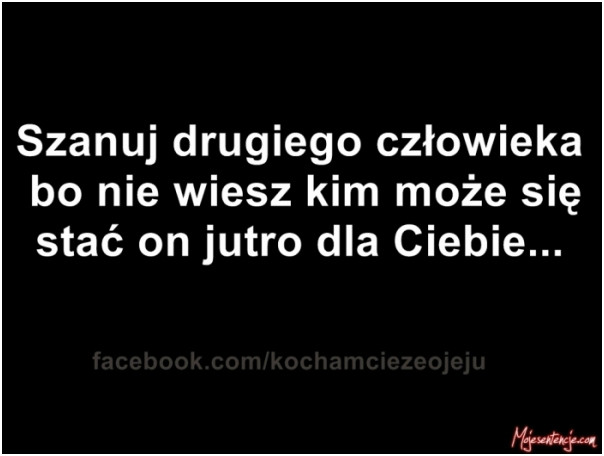 NIE OBRAAMY - SZANUJEMY !