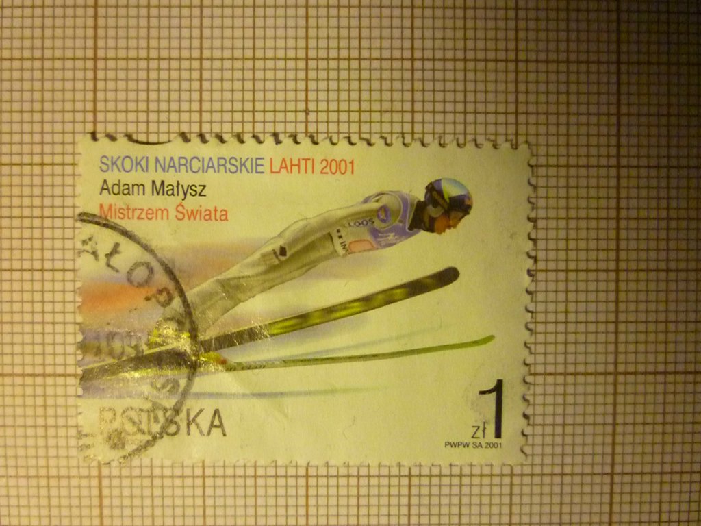 Znaczek "Skoki narciarskie&