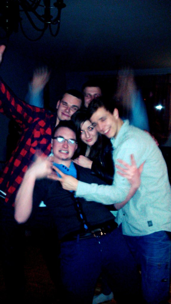 With my boys ! 
