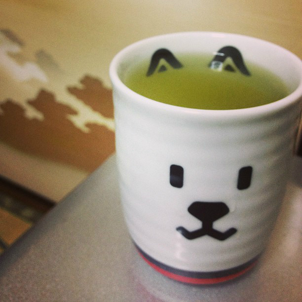 Sencha w sodkim yunomi ^^