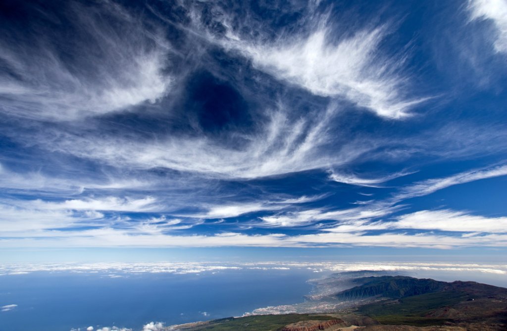 widok z wulkanu Teide-Teneryfa