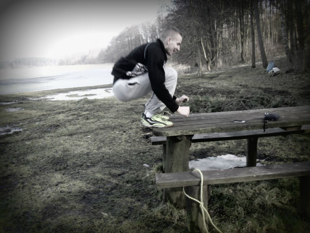 Doskoczy na sam szczyt 