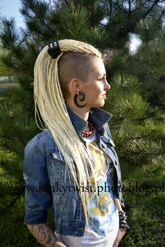 irokez platynowy blond krakow