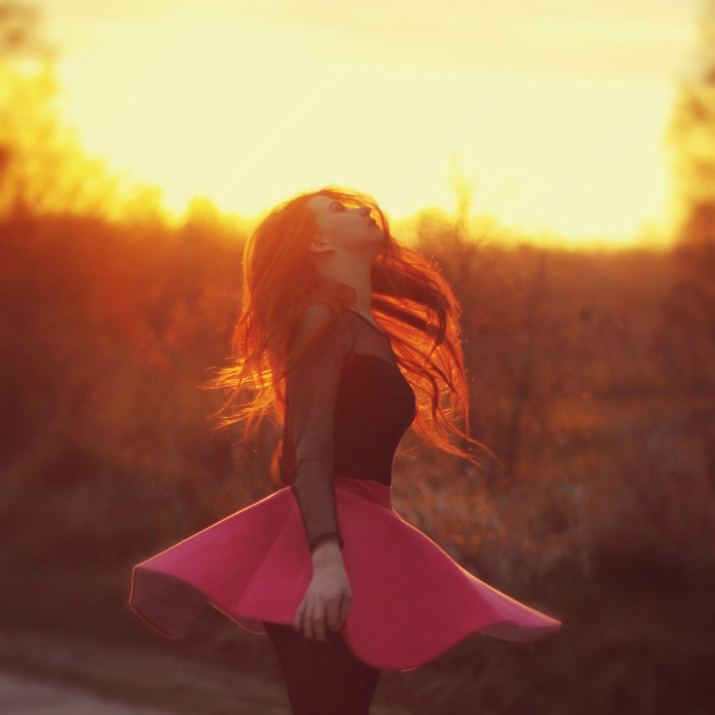 Dancing with the sunshine.