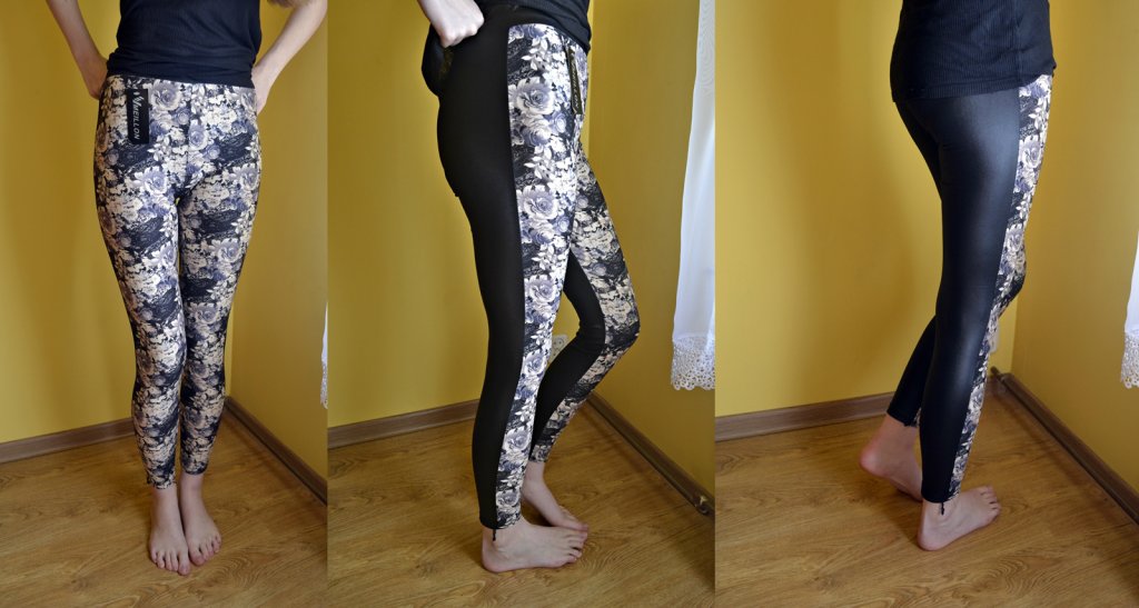 1. Legginsy w kwiatki