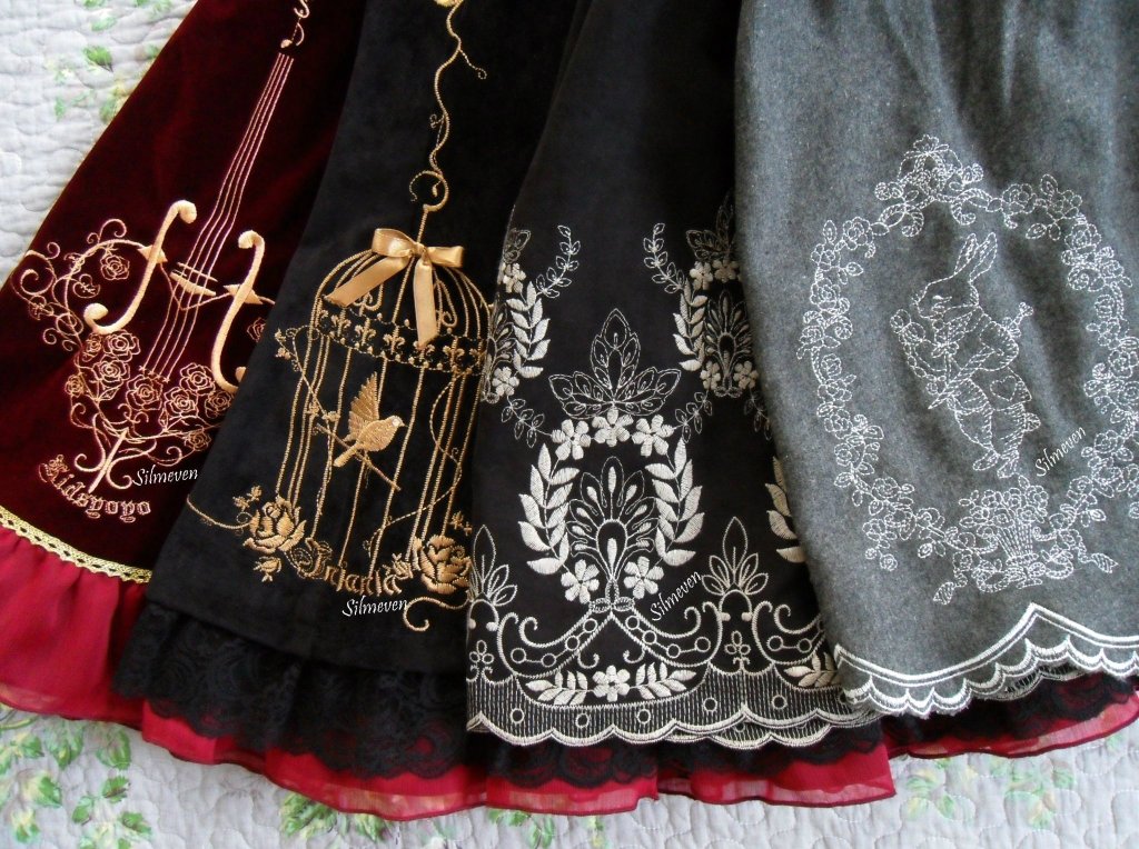 Gothic lolita haftowana kolekcja