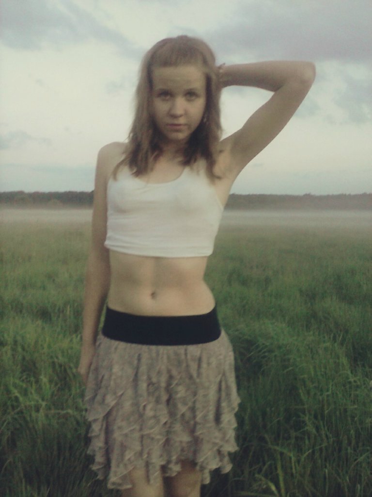 ; )