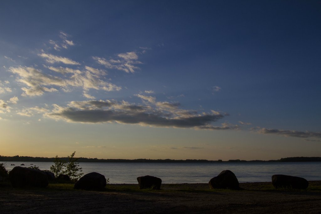 Evening.. red stones