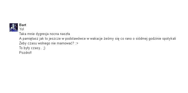 To byy czasy... 
