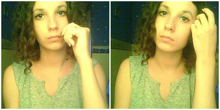 Without smile.