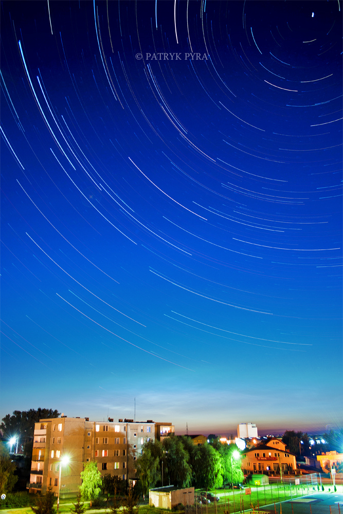 Balkonowe startrails