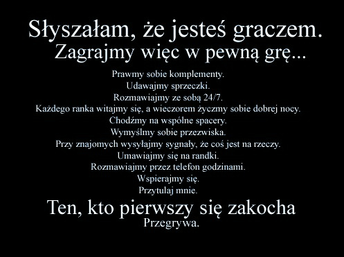 "Jeste graczem" mwil