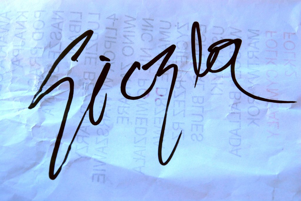 Autograf na setlicie! ^^