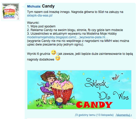 candy i wyzwanie