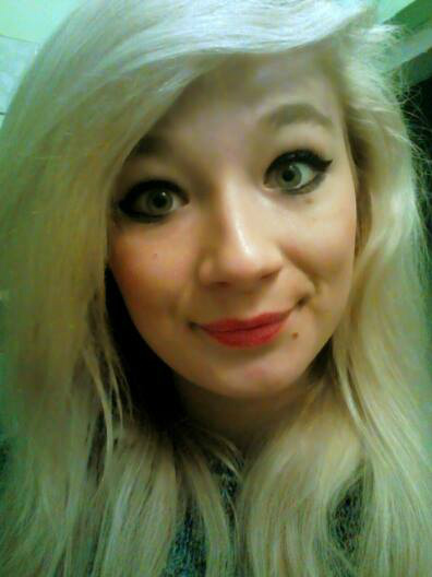 Red lips.