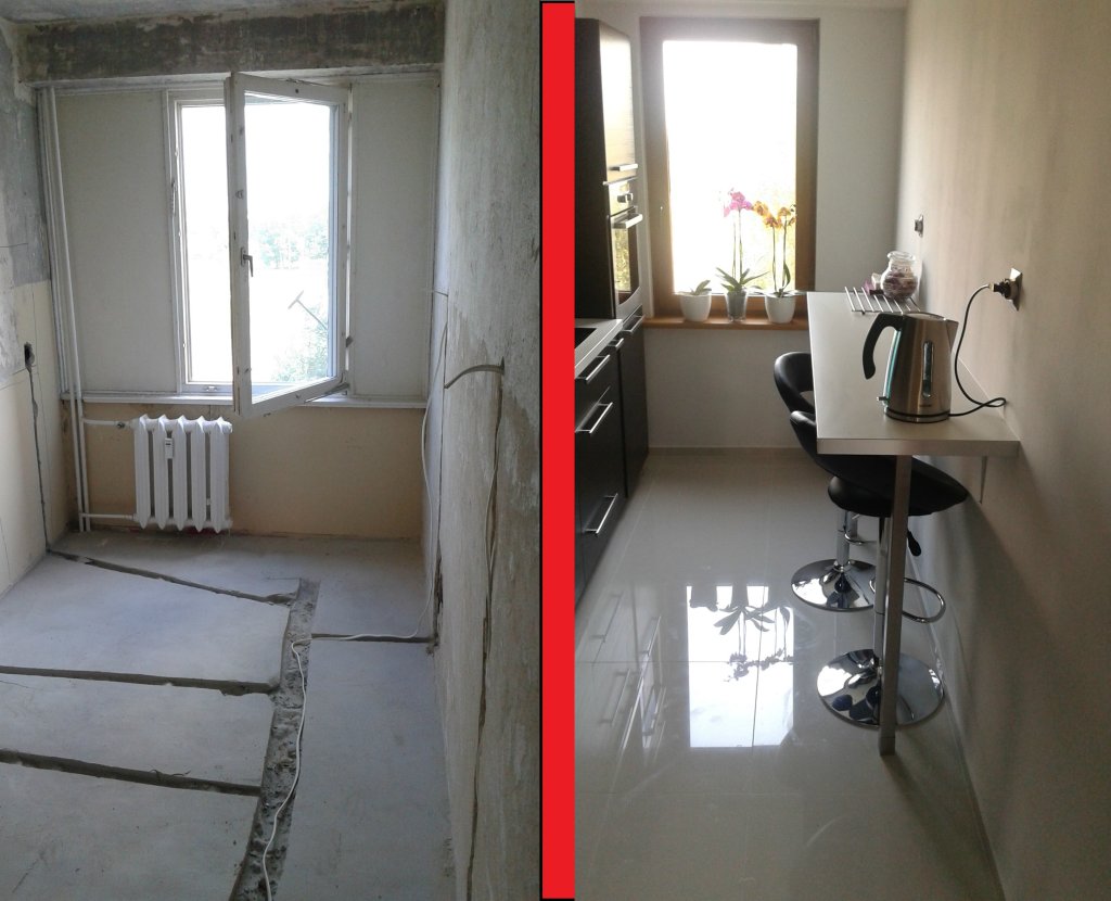 before after