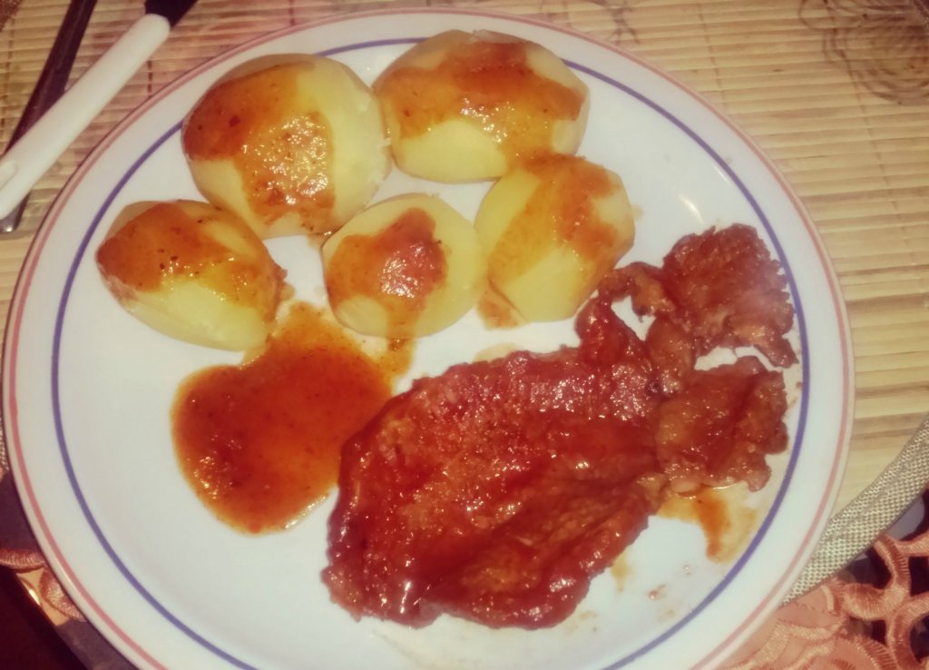 wieprzowinka w miodowym sosie 