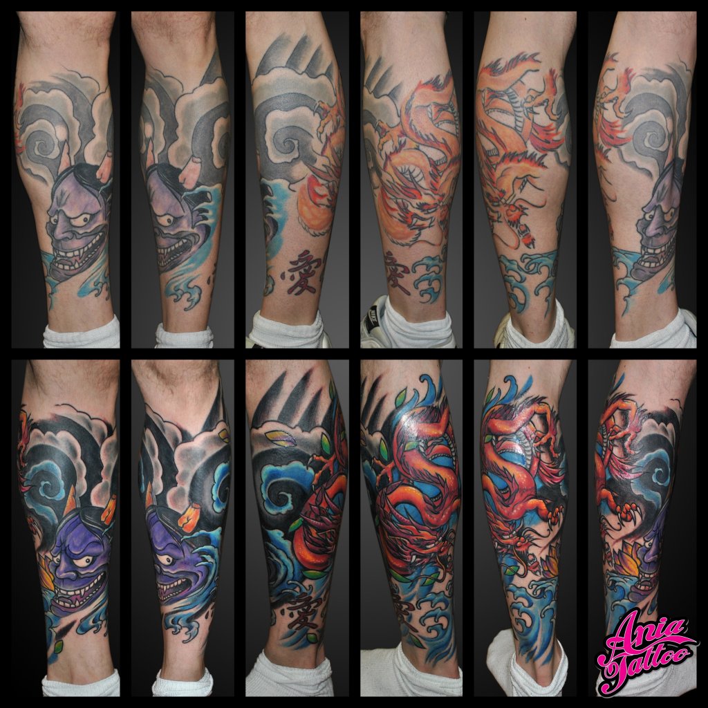 Naprawa starego tatuazu
