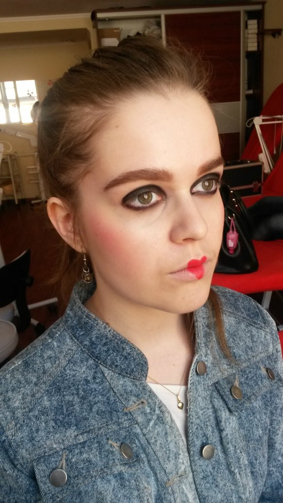 Gosia, make-up lata 20.