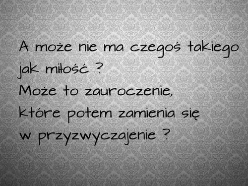 brak milosci