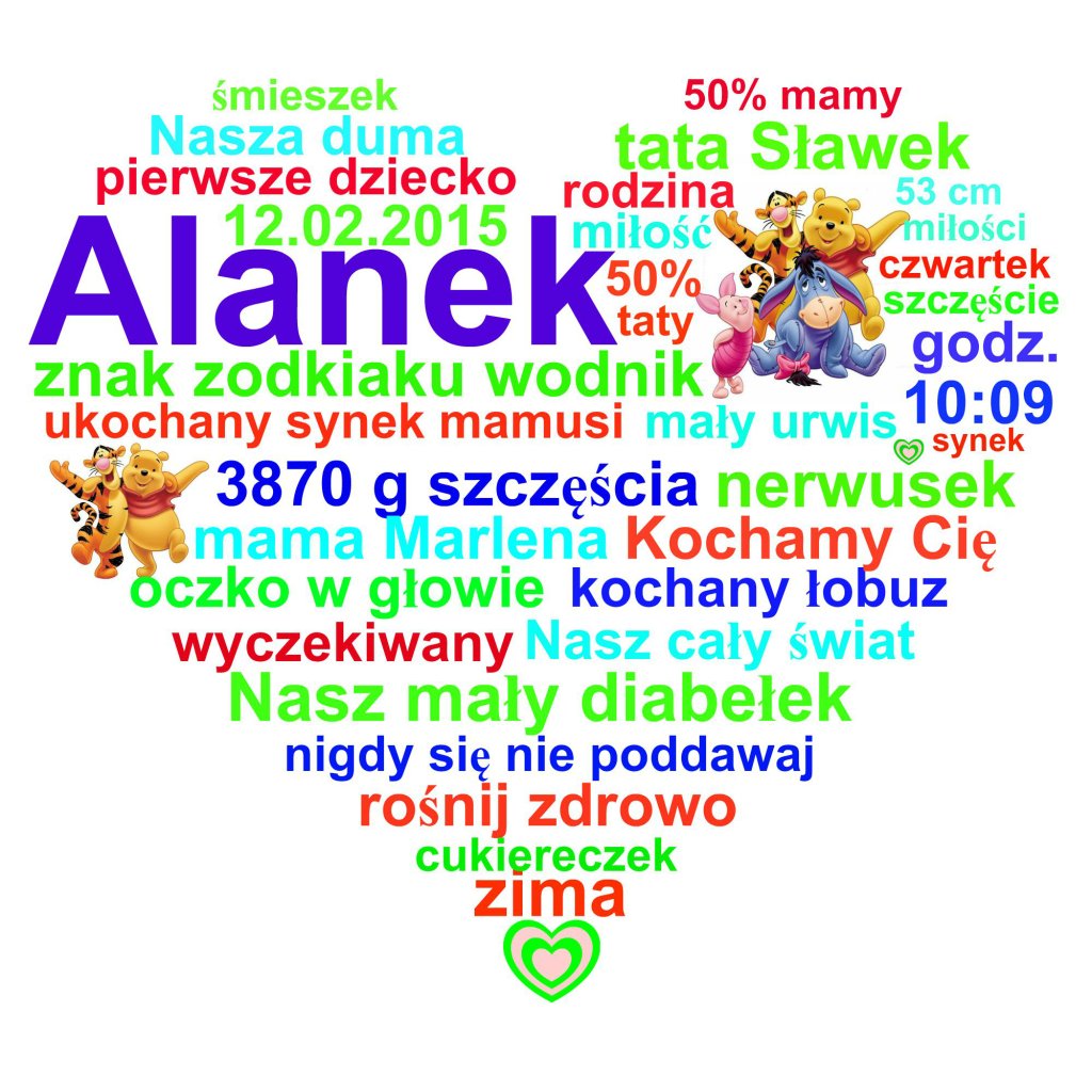 Serduszka Personalizowane!!!
