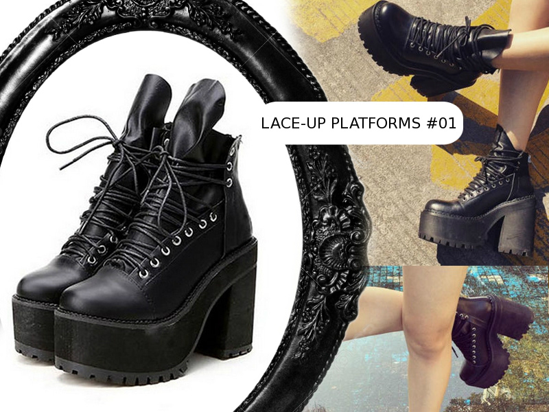 lace-up platforms #01