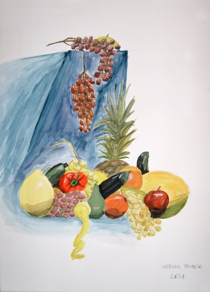 Martwa natura, farby