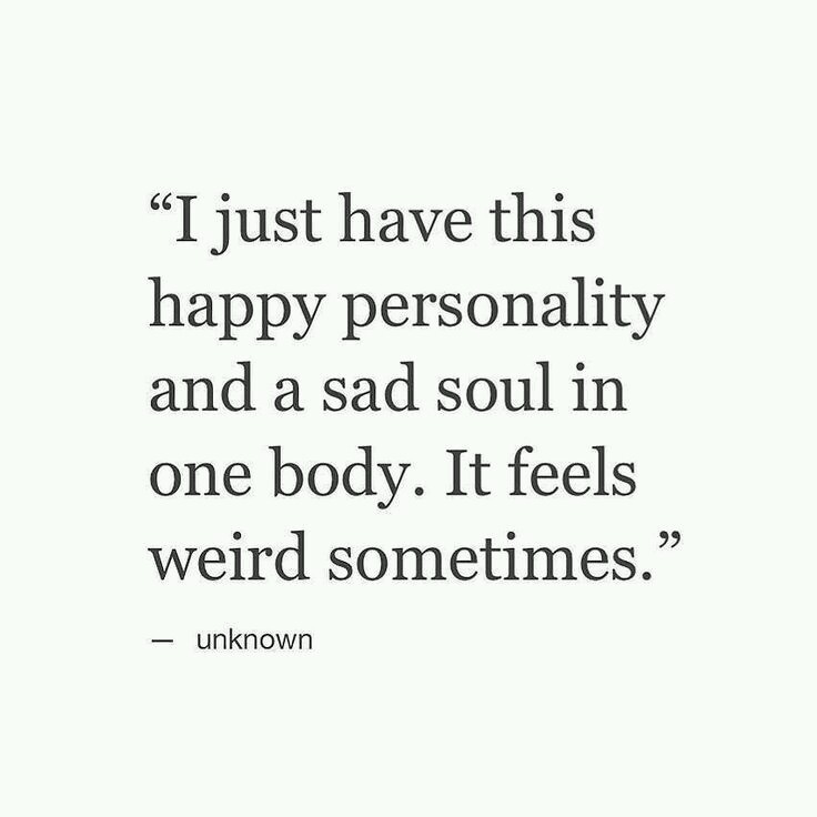 happy sad