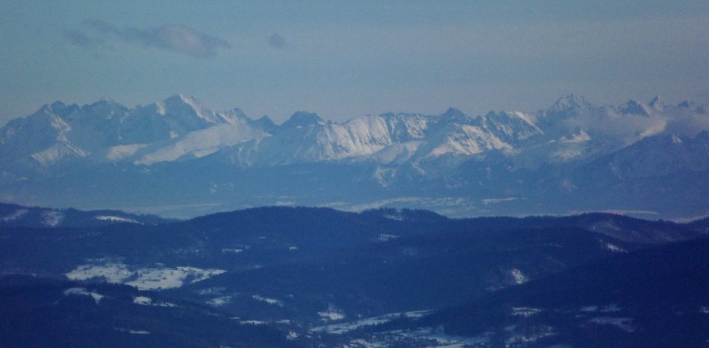 Tatry- widok z Klimczoka