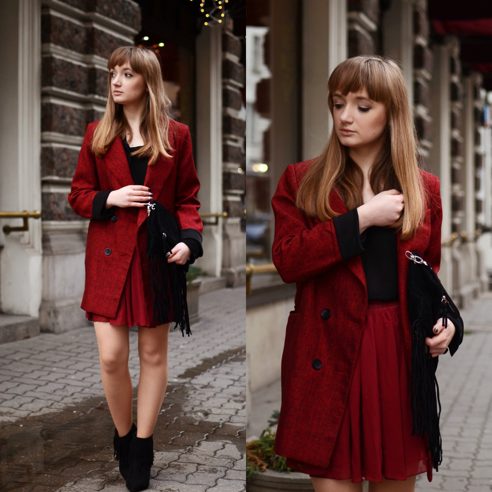 Total look- burgund
