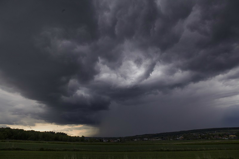 Angry sky.