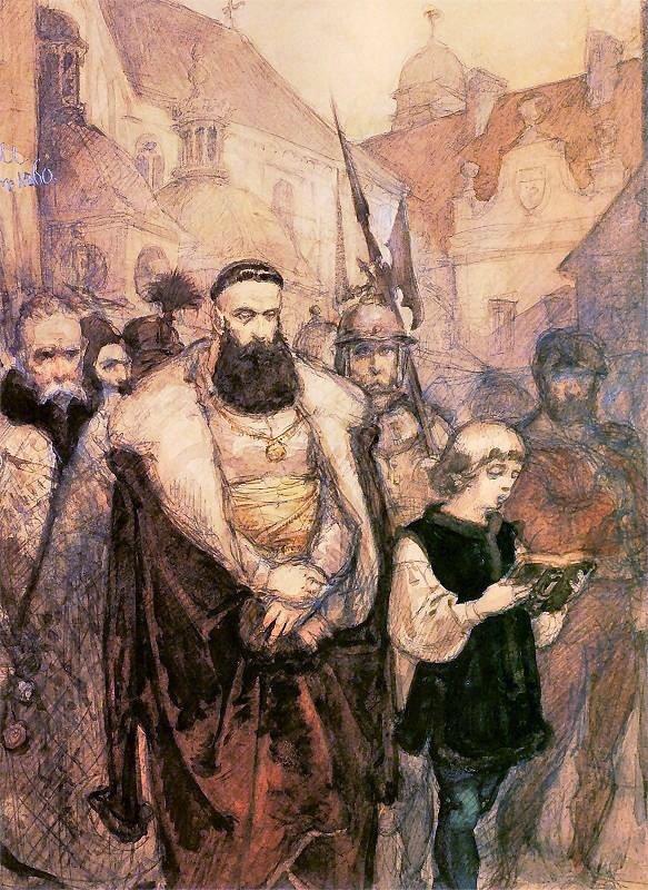 Samuel Zborowski prowadzony na .