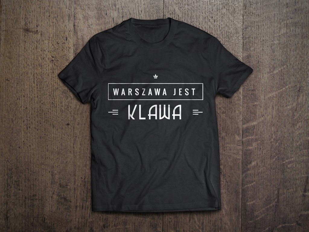 T-shirt: Warszawa jest klawa 