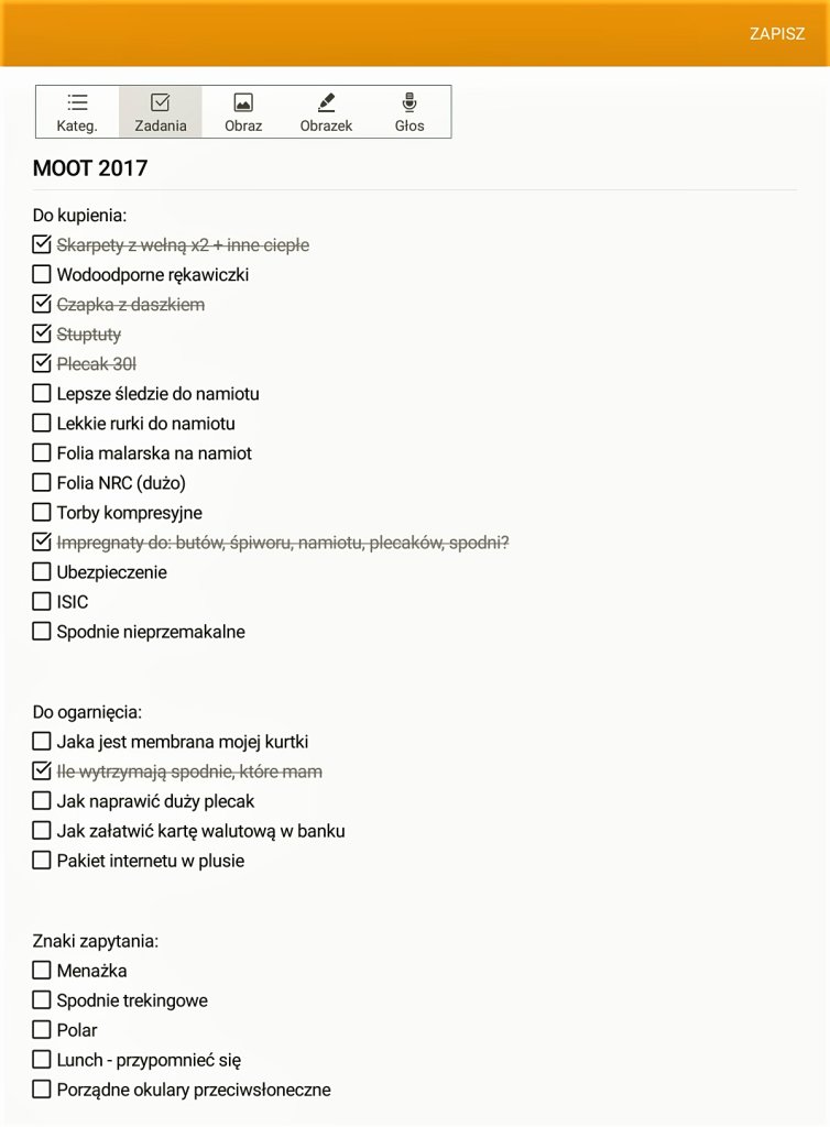 Checklista
