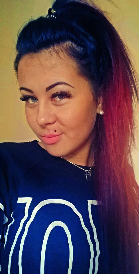 Maa zmiana ombre bordowe :P