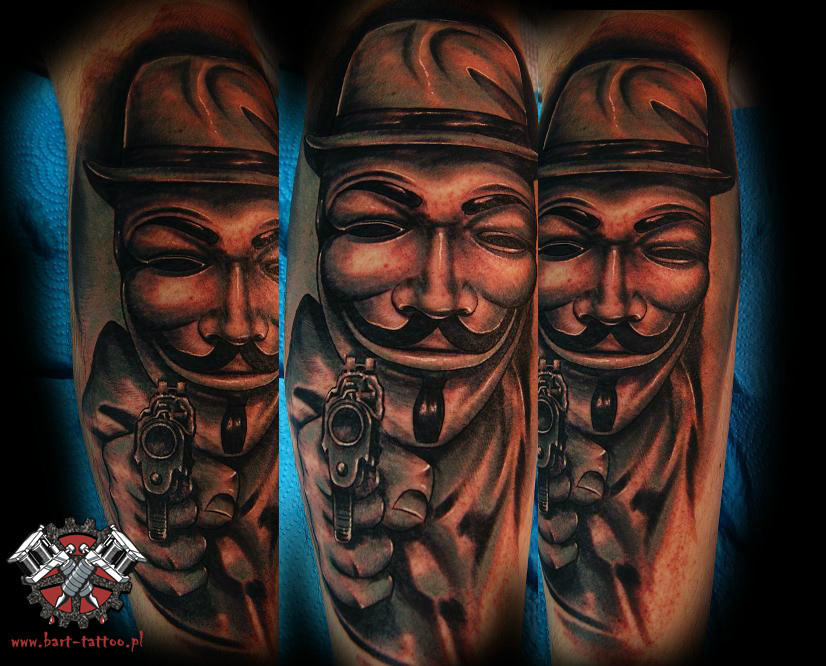 anonymous tattoo by bart pock