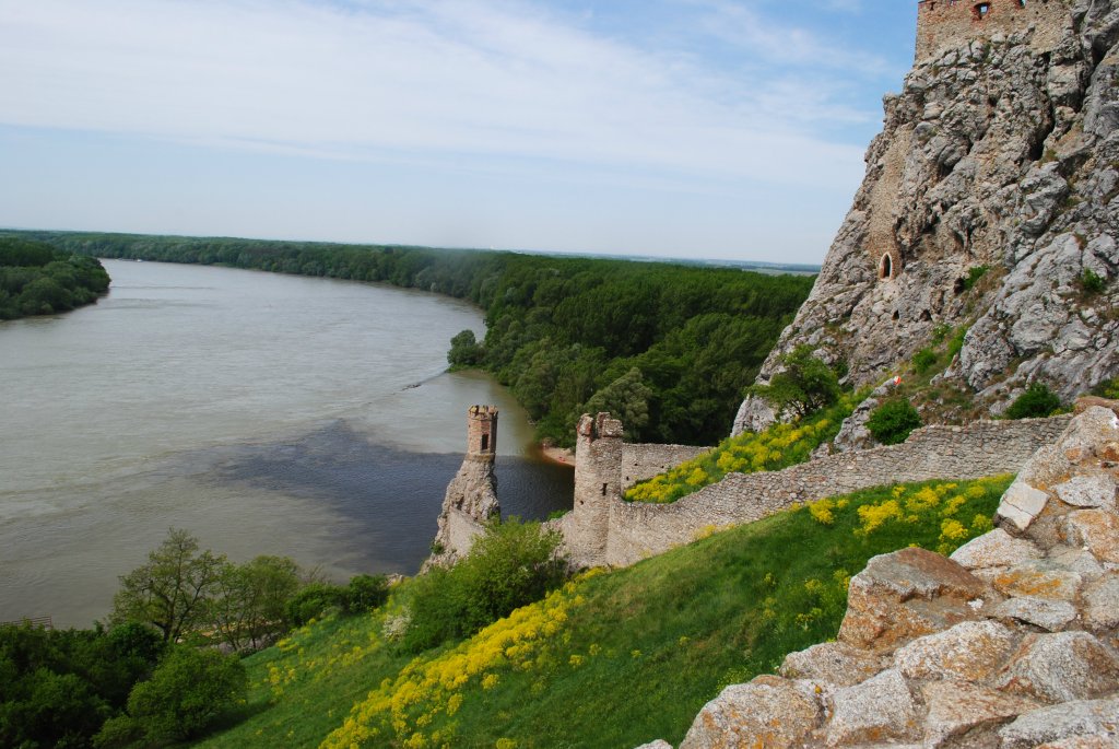 Zamek Devin. Widok na Dunaj