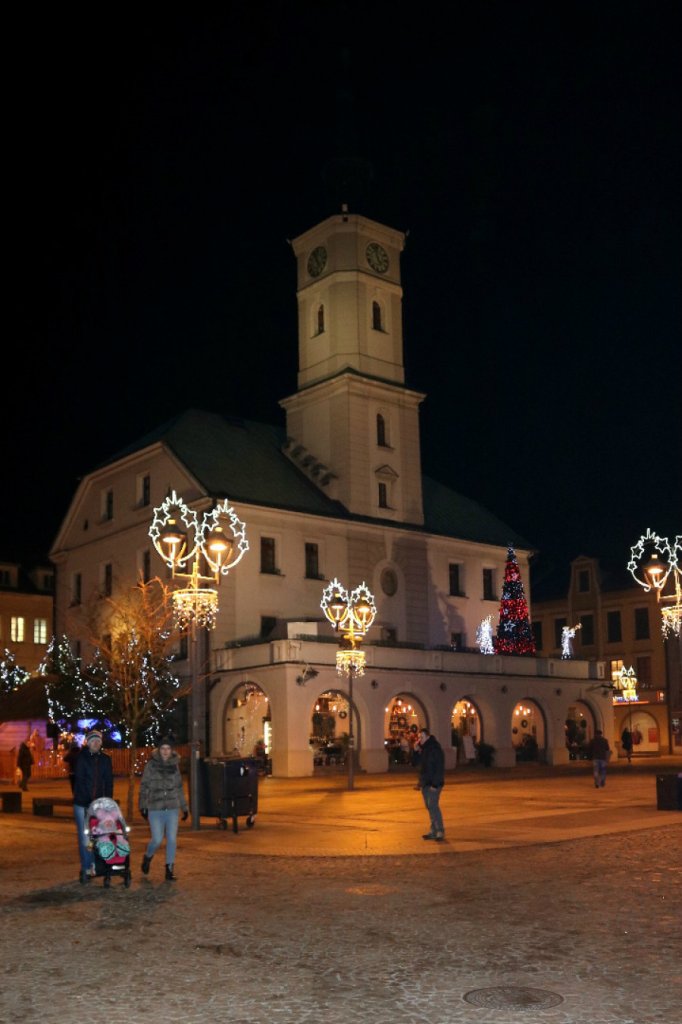 Gliwice - ratusz witecznie