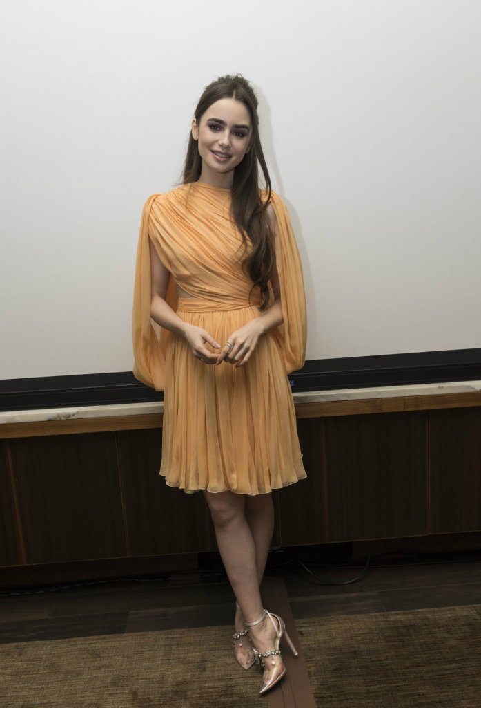 Lily Collins.,