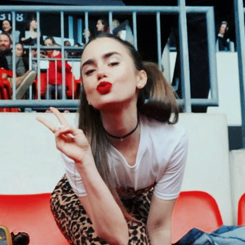 Lily Collins.