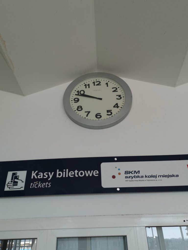 Gdansk Wrzeszcz zegar  