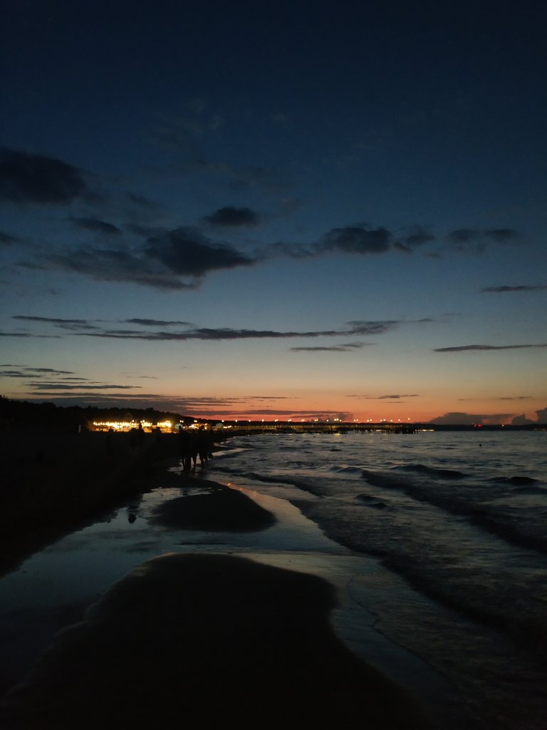 Sunset.