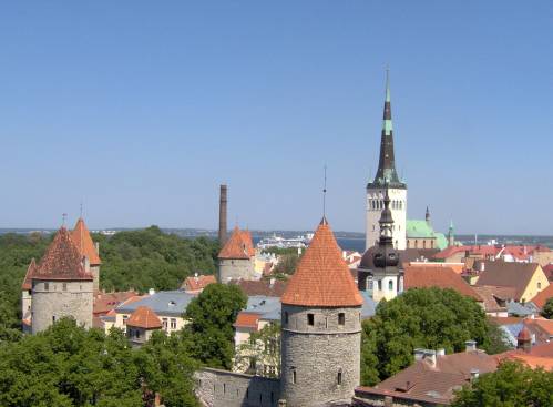 Tallin - widok na dolne miasto