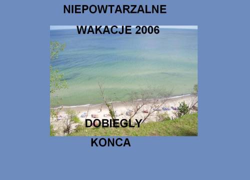WAKACJE 2006