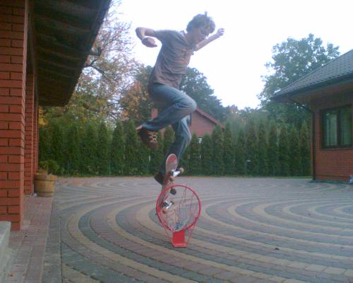 basketball kickflip