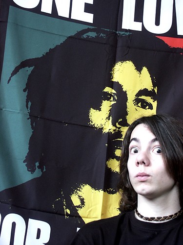Mr. Bob behind me