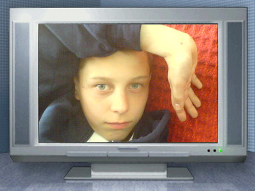 Jestem w telewizorku :P