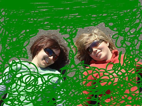 zielono.